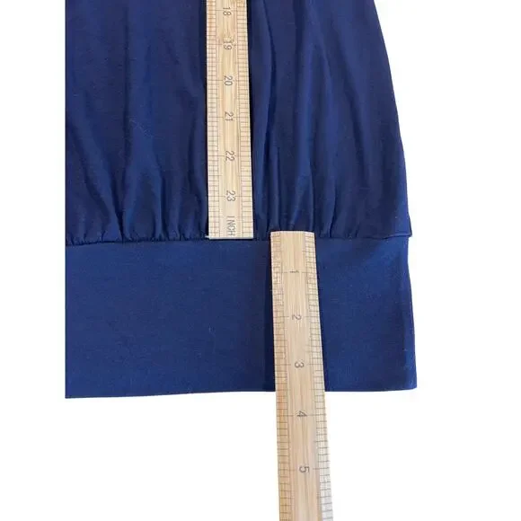 twentyone Crochet Lace Yolk Stretch Blue Tank Women's Size S Y2k 90s Retro Boho - Picture 9 of 9